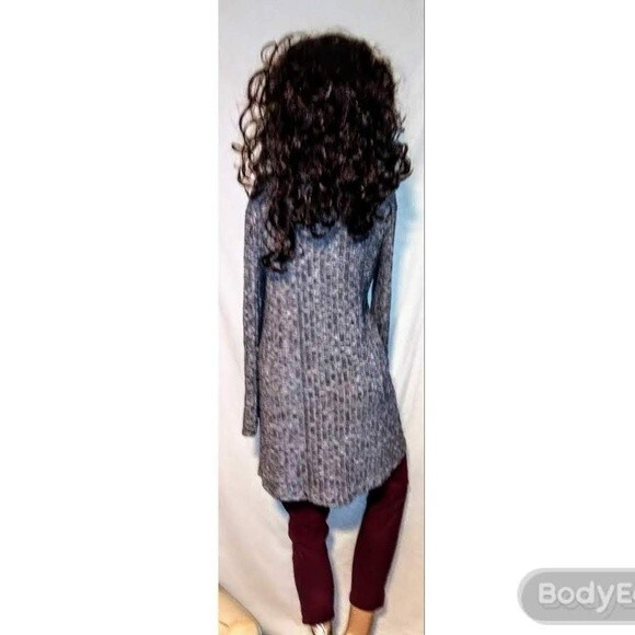 Gray Hooded Cardigan 3X - Picture 3 of 3